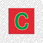 Magnet - Buchstabe C - Rot/Grün