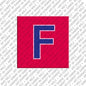 Magnet - Buchstabe F - Rot/Blau