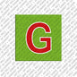 Magnet - Buchstabe G - Grün/Rot