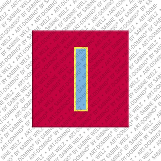 Magnet - Buchstabe I - Rot/Blau
