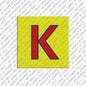 Magnet - Buchstabe K - Grün/Rot