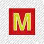 Magnet - Buchstabe M - Rot/Grün