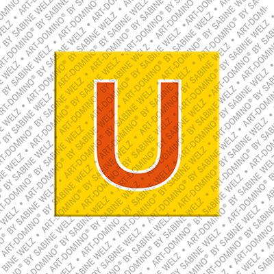Kühlschrankmagnet mit dem Buchstaben U
