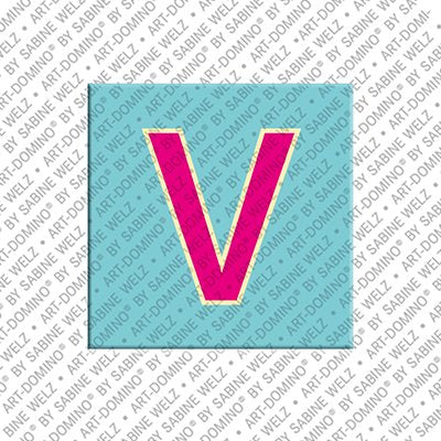 Kühlschrankmagnet mit dem Buchstaben V