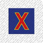 Magnet - Buchstabe X - Blau/Rot